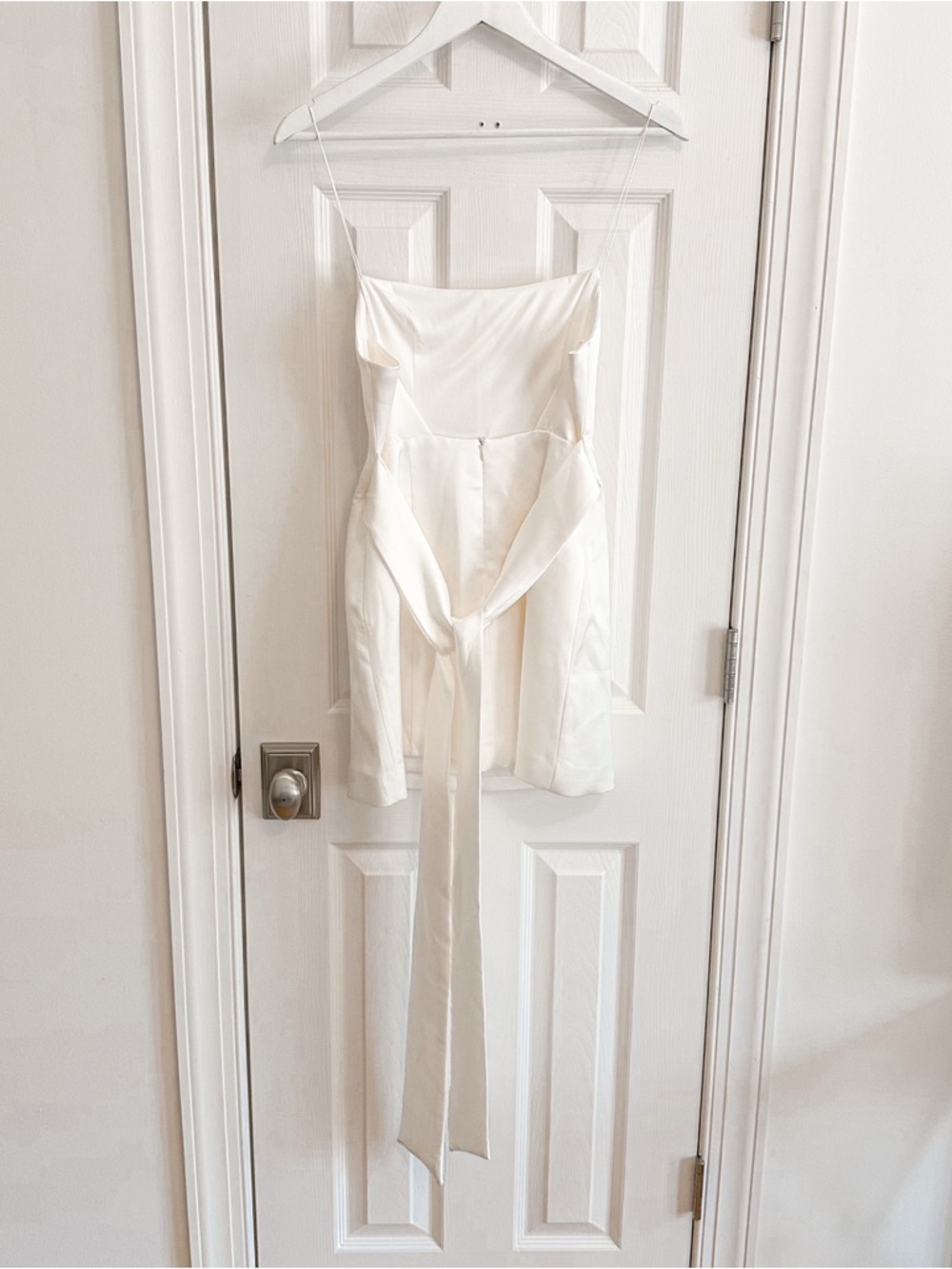 NWT Zara Bow Back White Dress - Picture 9 of 16